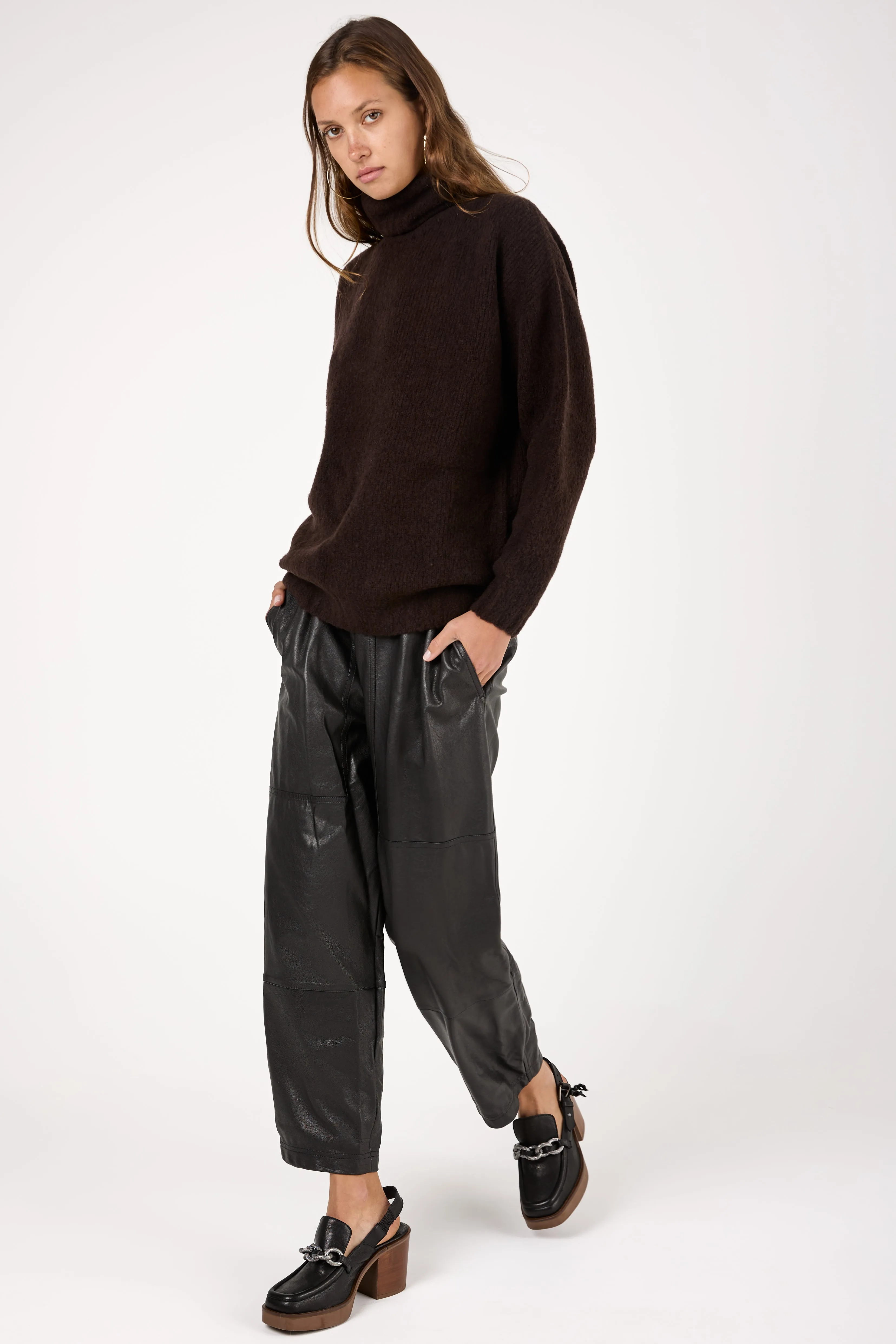 Wool Knit Sweater in Moro