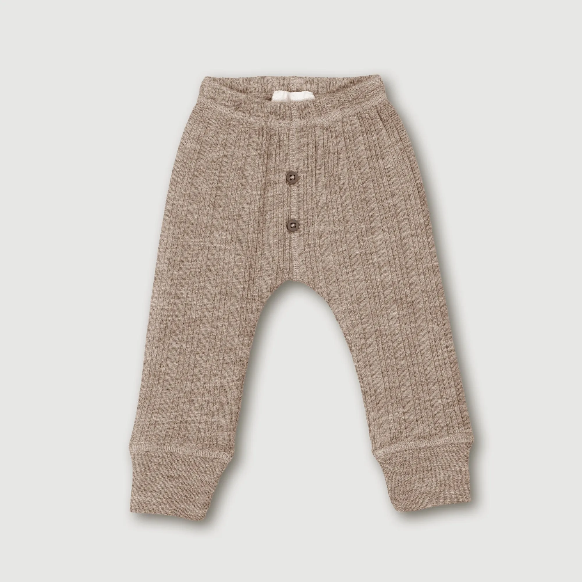 Wool Rib Leggings - Sand