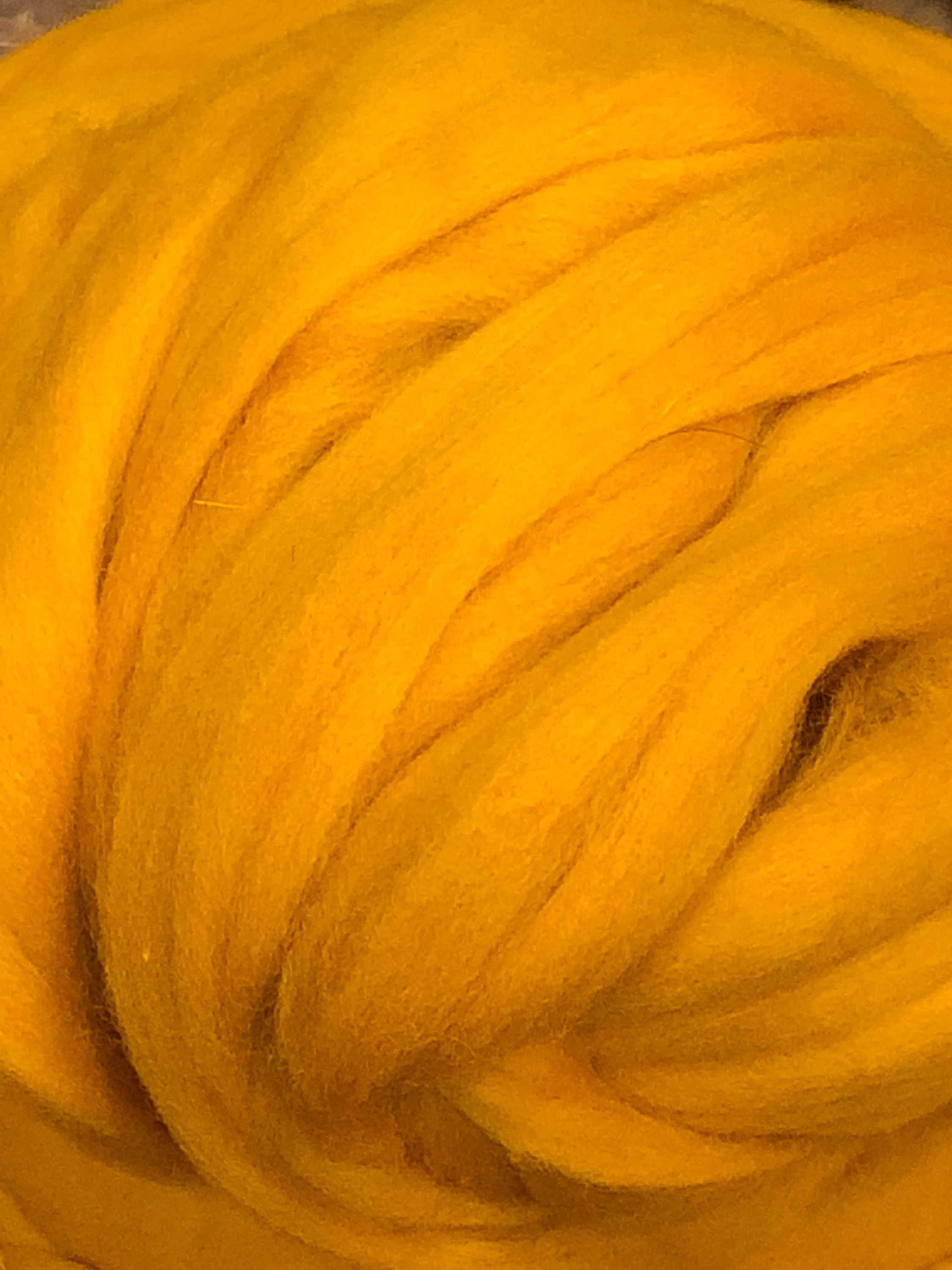 Wool Roving , Amber Golden Yellow- Spin into Yarn, Needle Felt wet felt all Crafts, spinning wool, felting wool, Spin Fiber