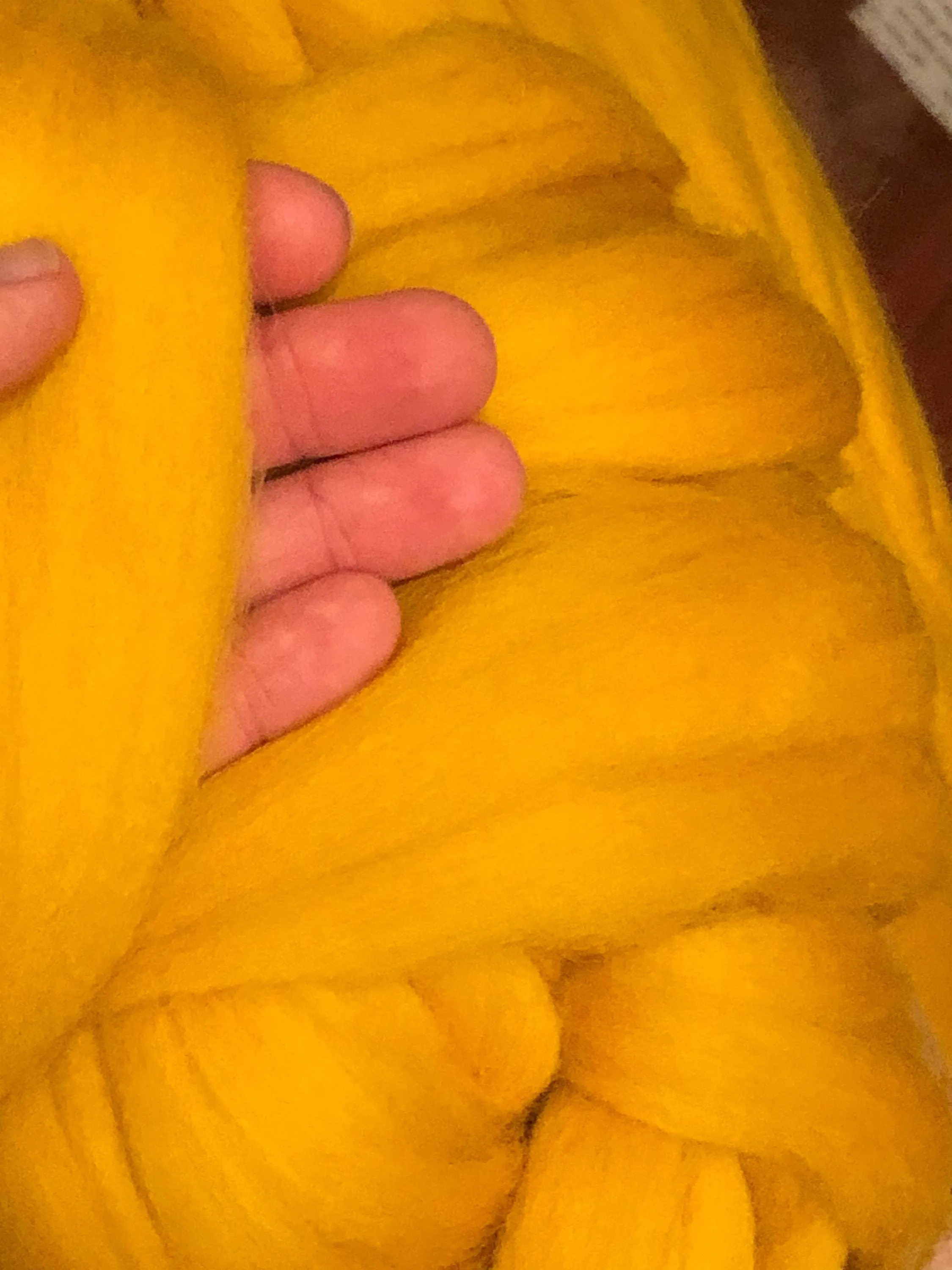 Wool Roving , Amber Golden Yellow- Spin into Yarn, Needle Felt wet felt all Crafts, spinning wool, felting wool, Spin Fiber