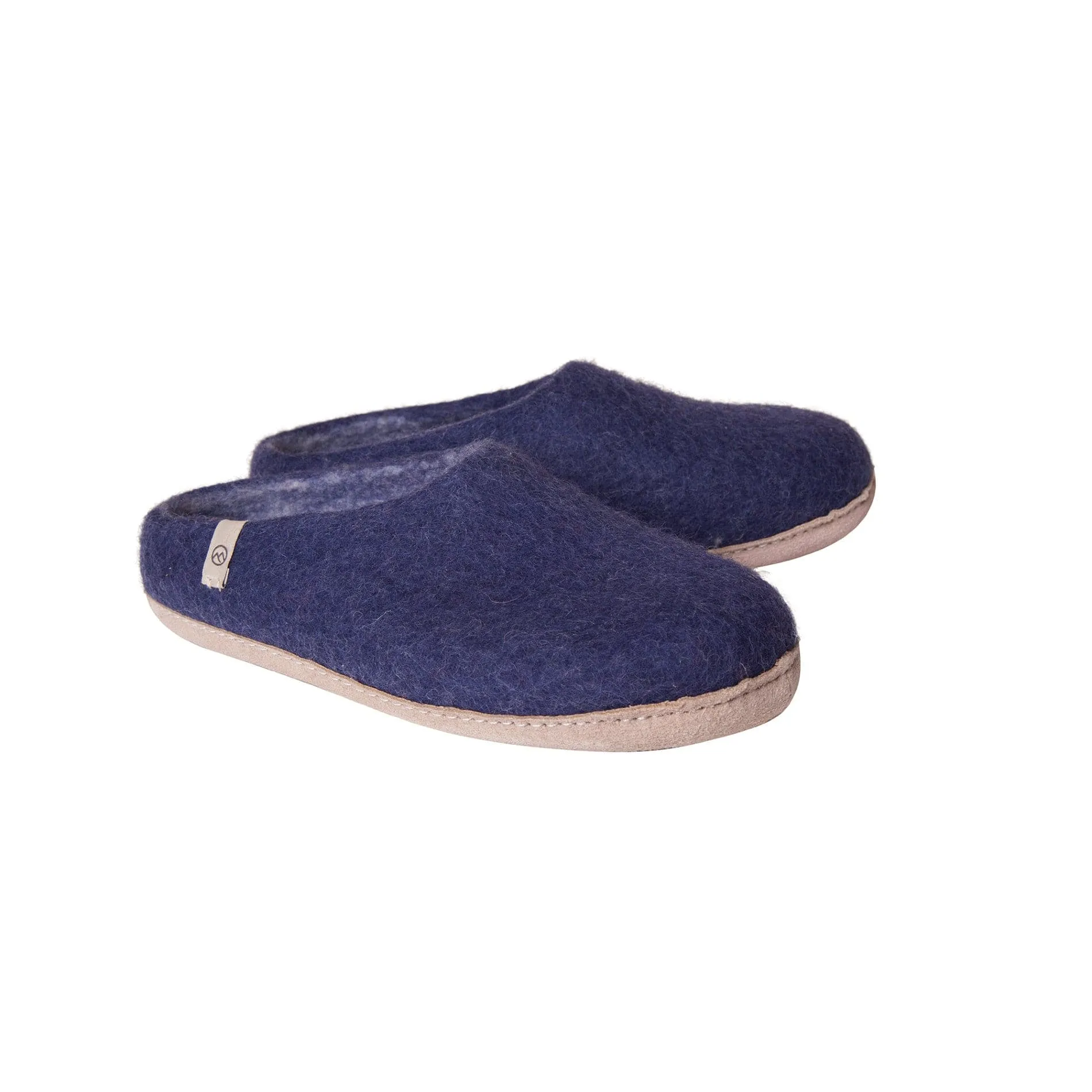 Wool Slippers - Denim