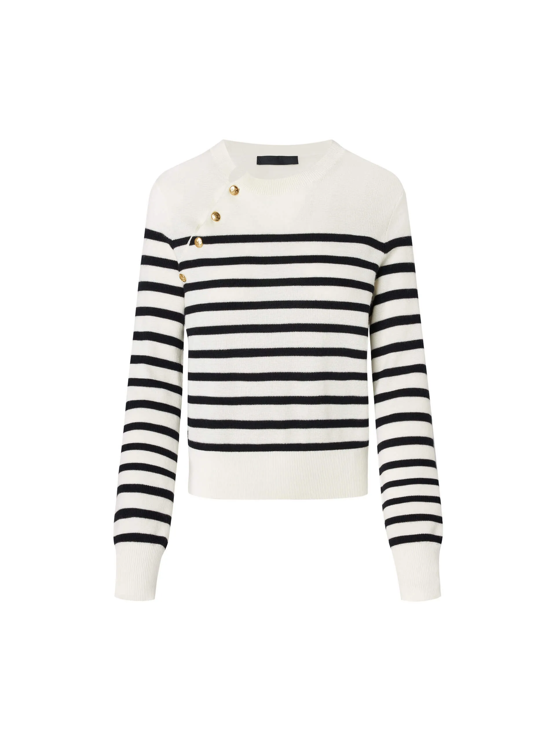 Wool Striped Knit Sweater