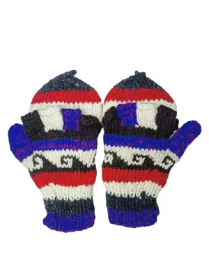 Woolen Fingerless Gloves | Mittens | Hand Kitted Gloves