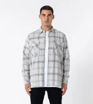 Work Cord LS Shirt Lt Grey