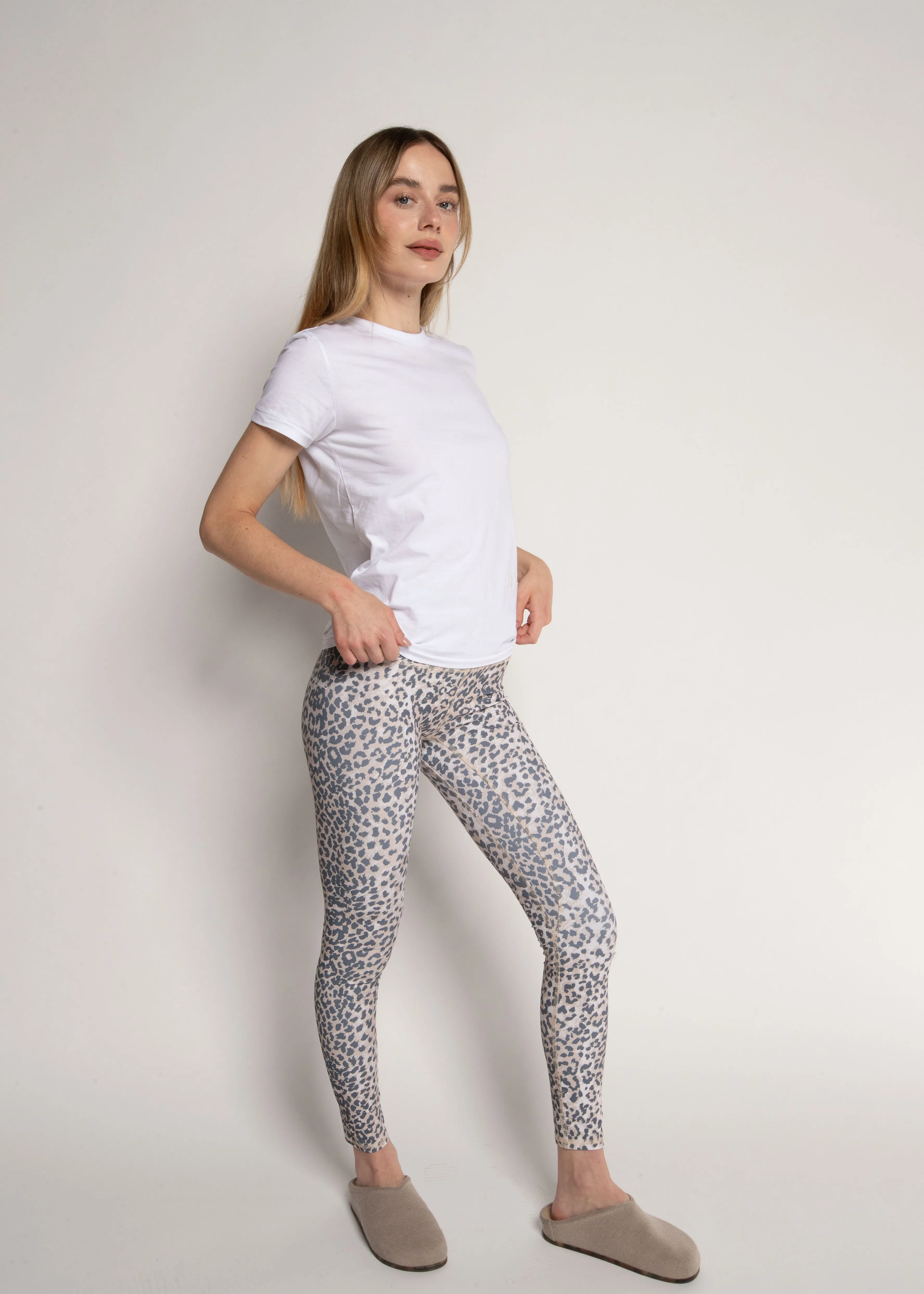 WORKOUT LEGGING - LEOPARD BEIGE