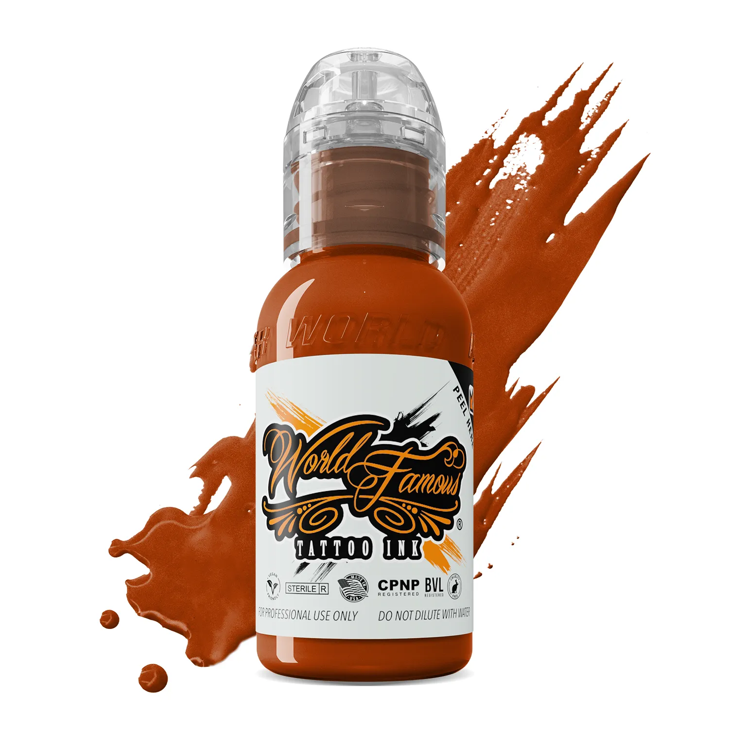 World Famous 16 Colour #1 Burnt Orange Ink 1oz