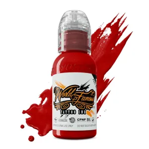 World Famous Straight Red (Paul Rogers Red) Ink 1oz