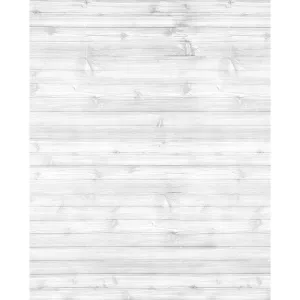 Worn White Planks Printed Backdrop