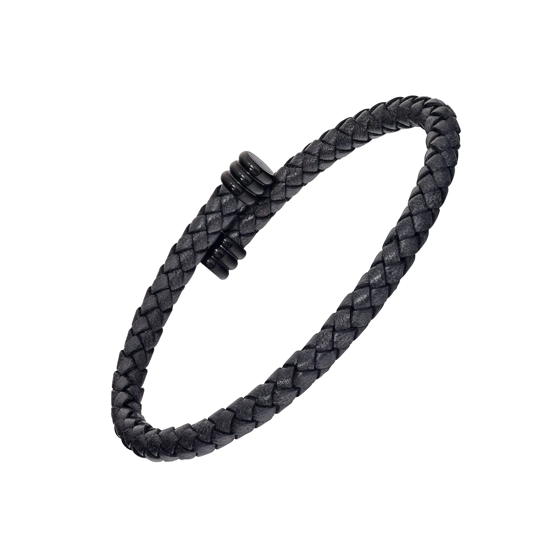 Woven Leather Bracelet Spring Fit