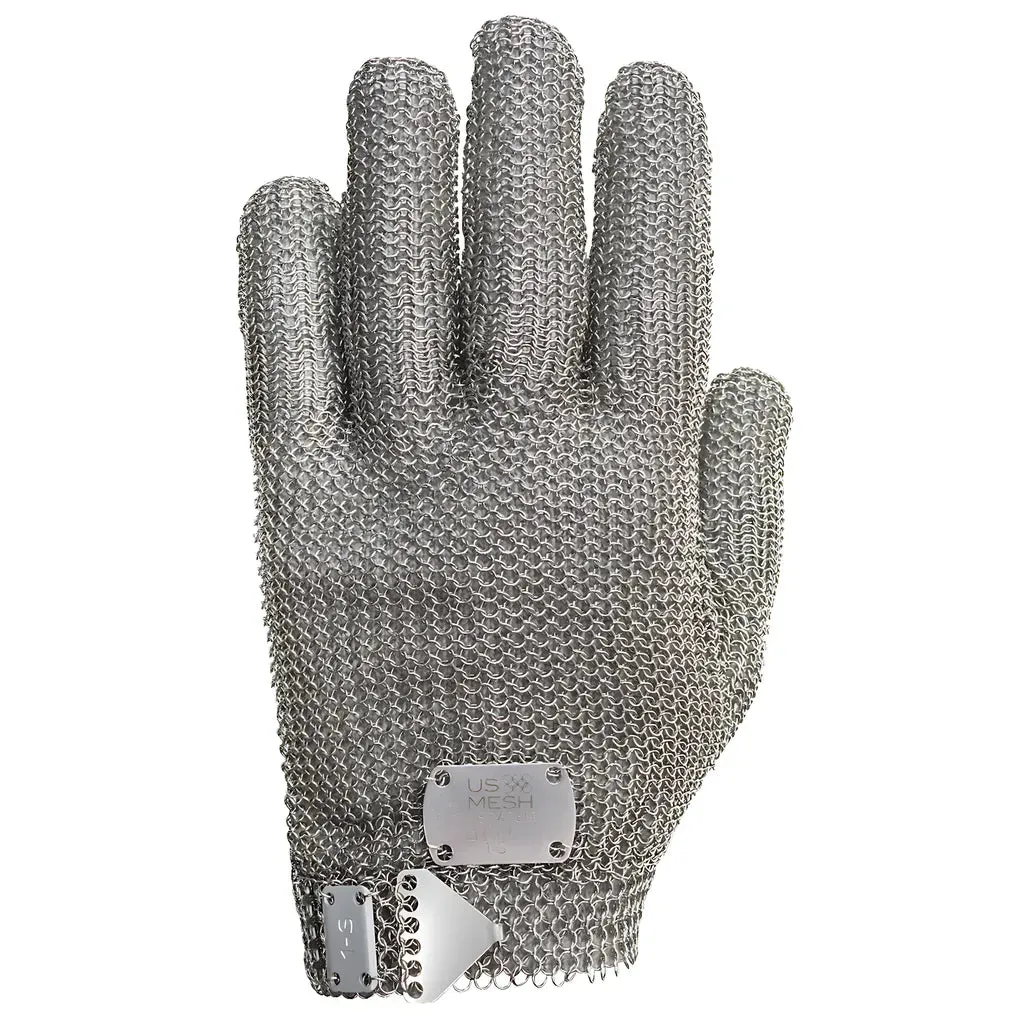 WPP USM-1180-XS Stainless Steel Mesh Glove with Steel Prong Closure - Wrist Length