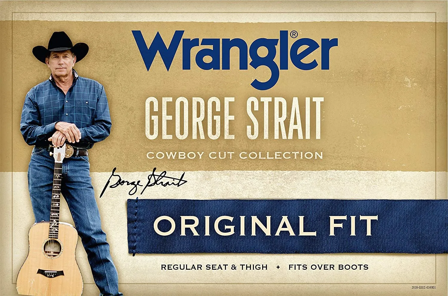 Wrangler Men's George Strait Cowboy Cut Original Fit Jean, Greyed Denim