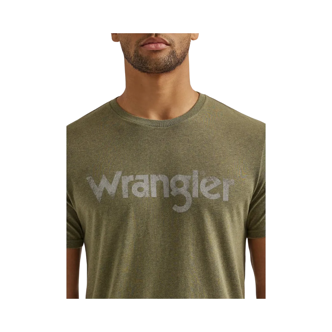 Wrangler Men's Sage Kabel Logo Short Sleeve T-Shirt