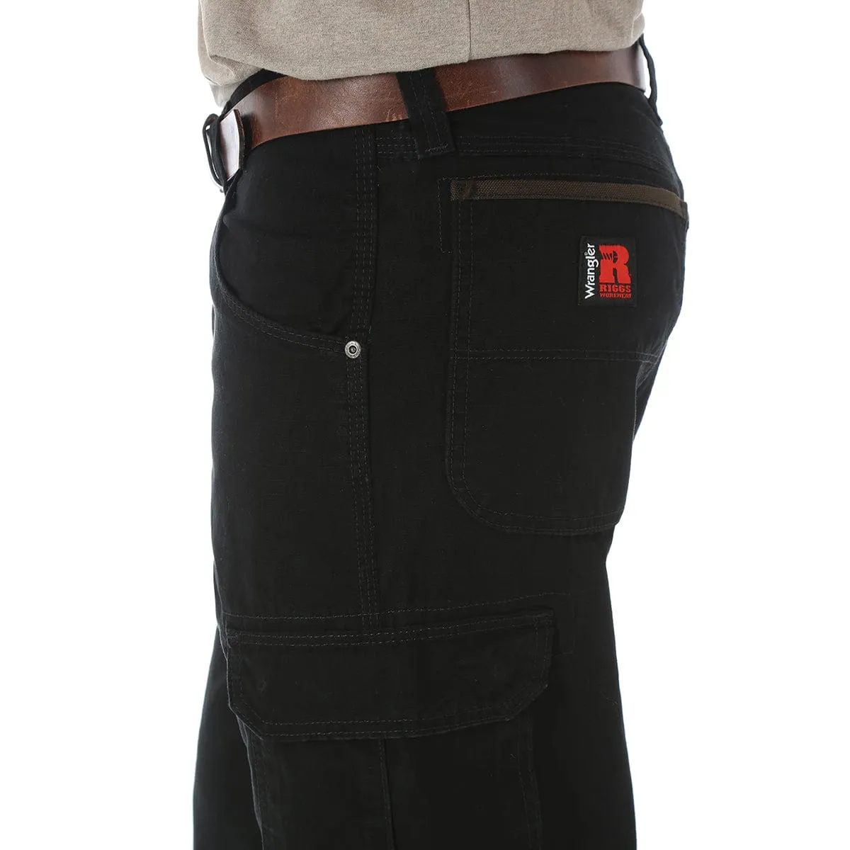 Wrangler Riggs Workwear Ripstop Ranger Cargo Pants, Black