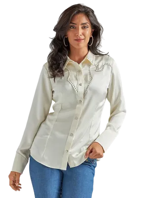 Wrangler Women's Retro Satin Western Shirt