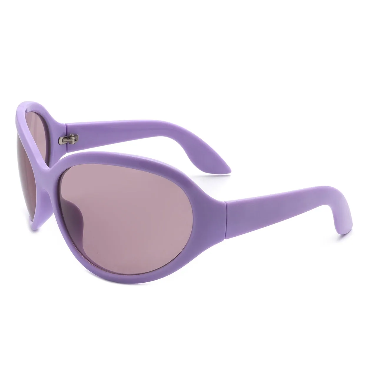 Wrap-Around Bug Eye Sunglasses - Light Purple