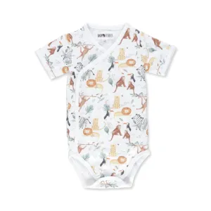 WRAP ONESIE - SS - WATERCOLOUR JUNGLE