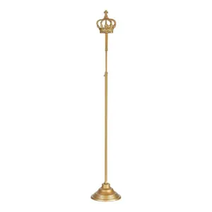 Wreath Stand Metal Crown Gold 73cm