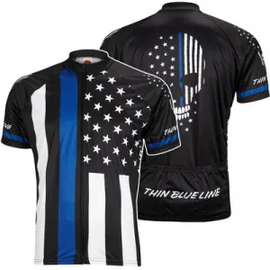 Wrldjry Thin Blue Line M Mens Thin Blue Line Jersey  Apparel