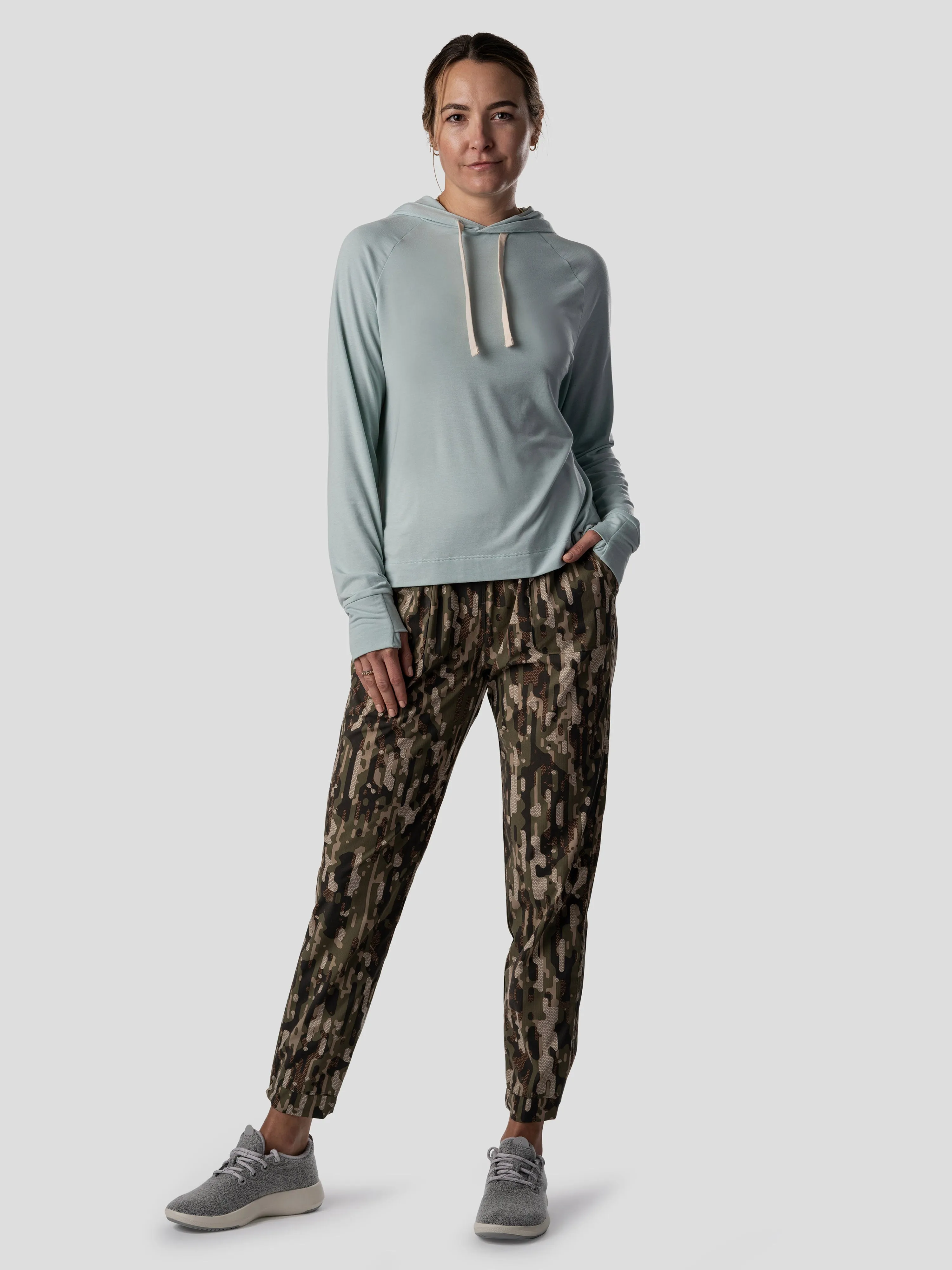 W's Airflow Windshell Jogger - Woodland