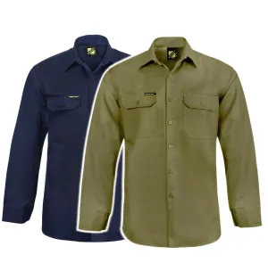 WS3020 LONG SLEEVE COTTON DRILL SHIRT