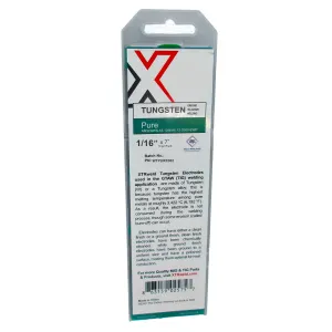 WTPURE156 XTRweld Pure Tungsten Electrode, 5/32, Green, 10 Piece, 7 Inch L