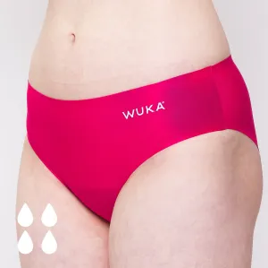 WUKA Teen Stretch Seamless Period Pants Red - Heavy Flow