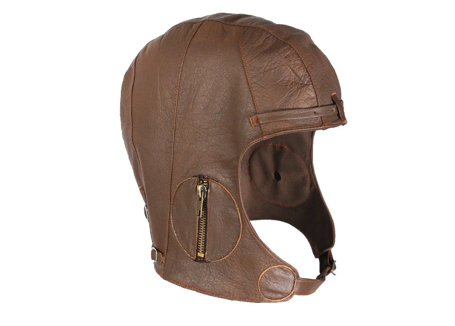 WWII Style Leather Pilot Helmet