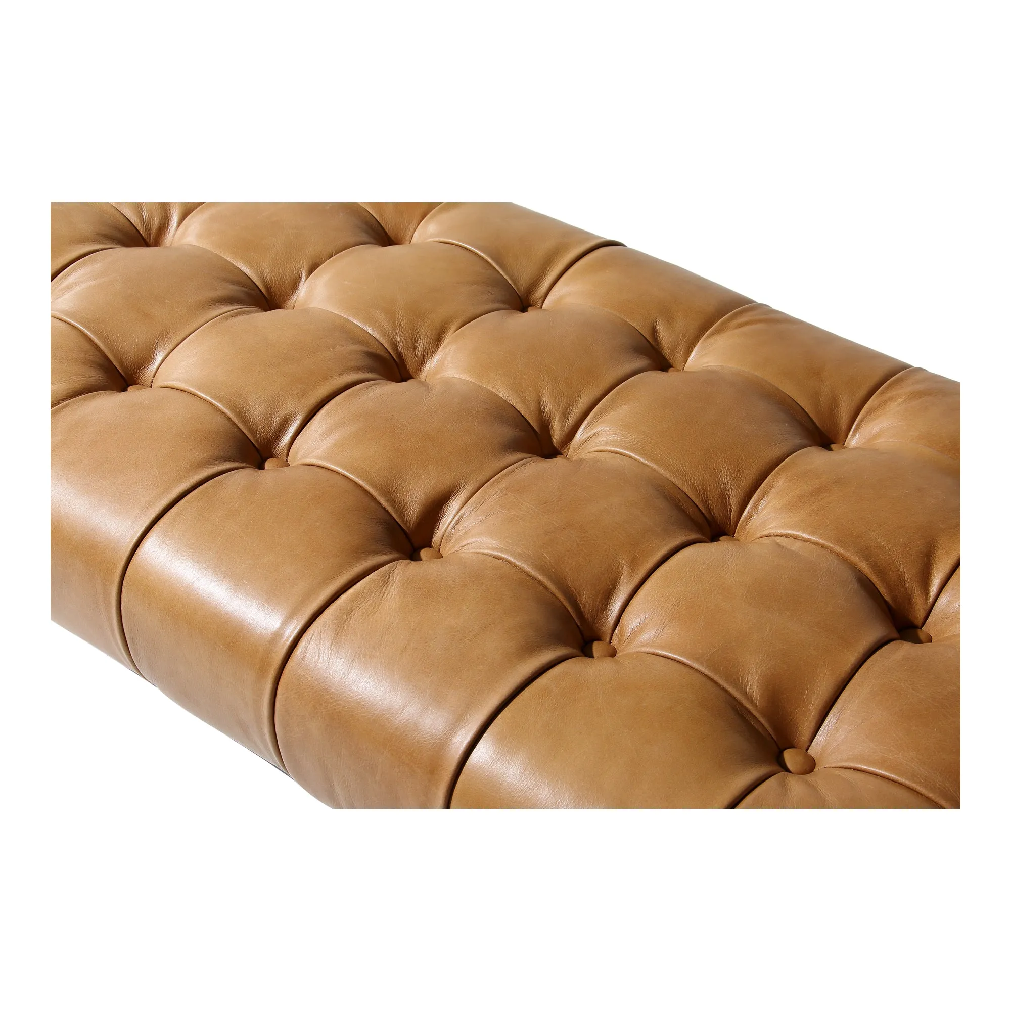 Wyatt Leather Bench Tan