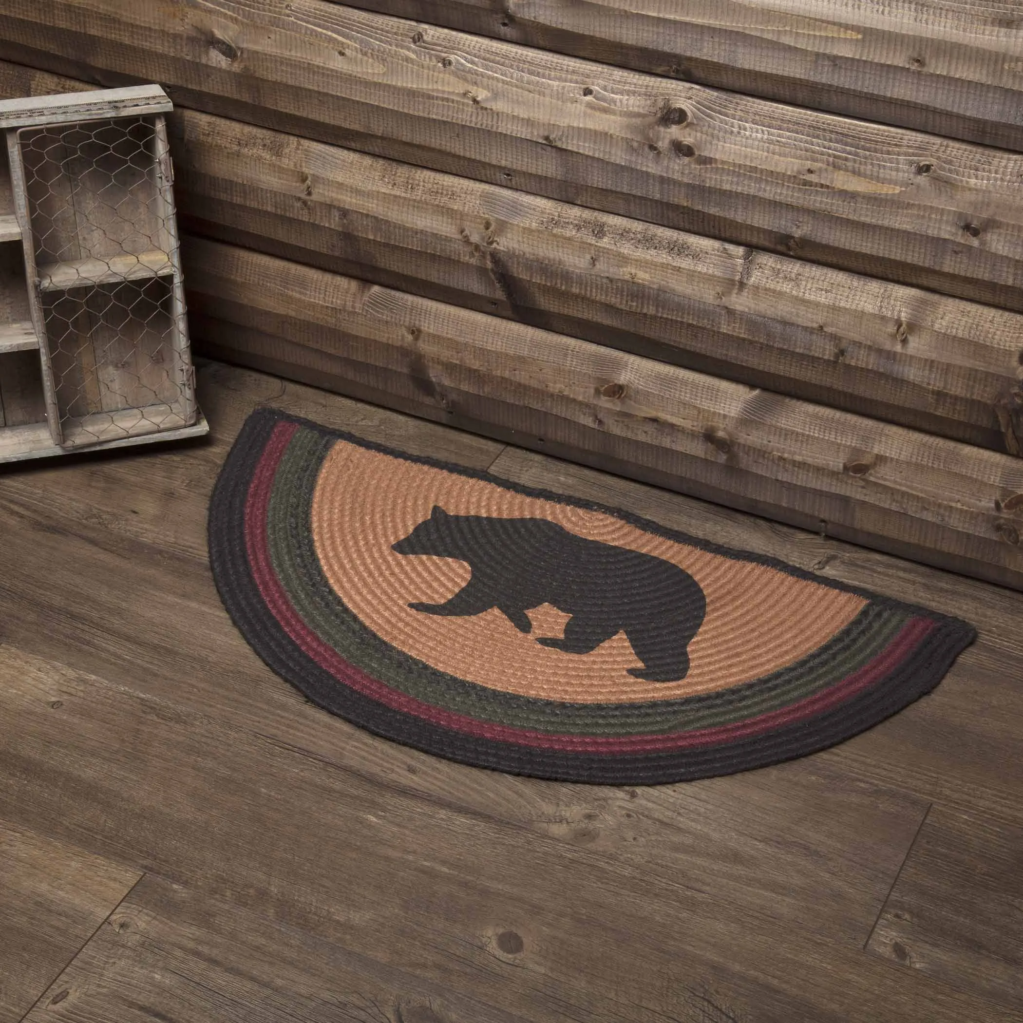 Wyatt Stenciled Bear Jute Rug