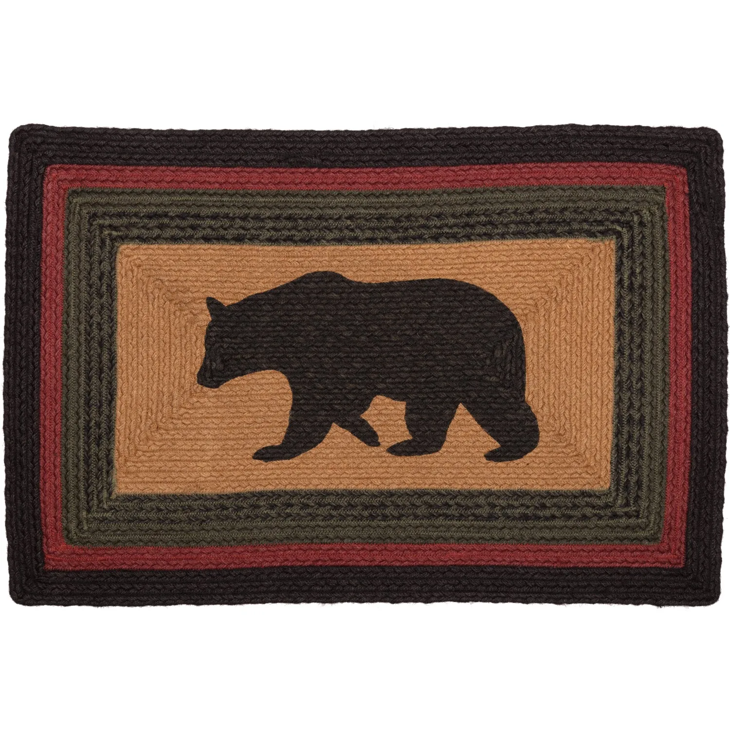 Wyatt Stenciled Bear Jute Rug