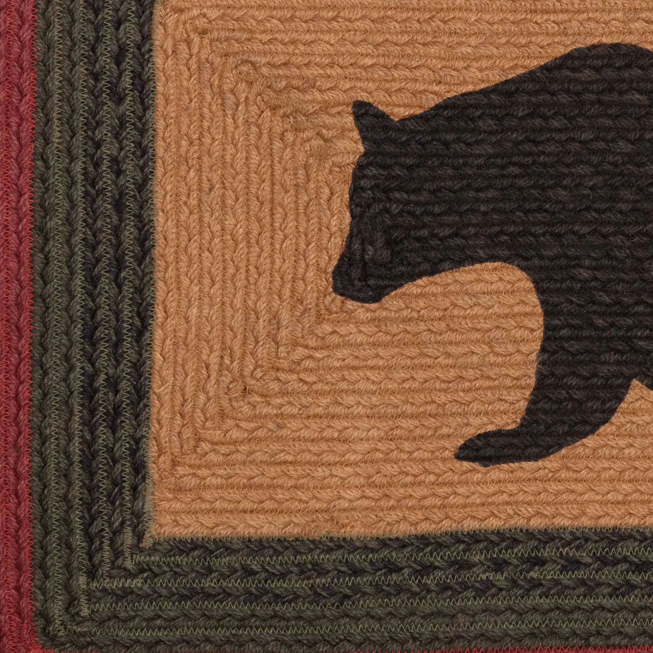 Wyatt Stenciled Bear Jute Rug