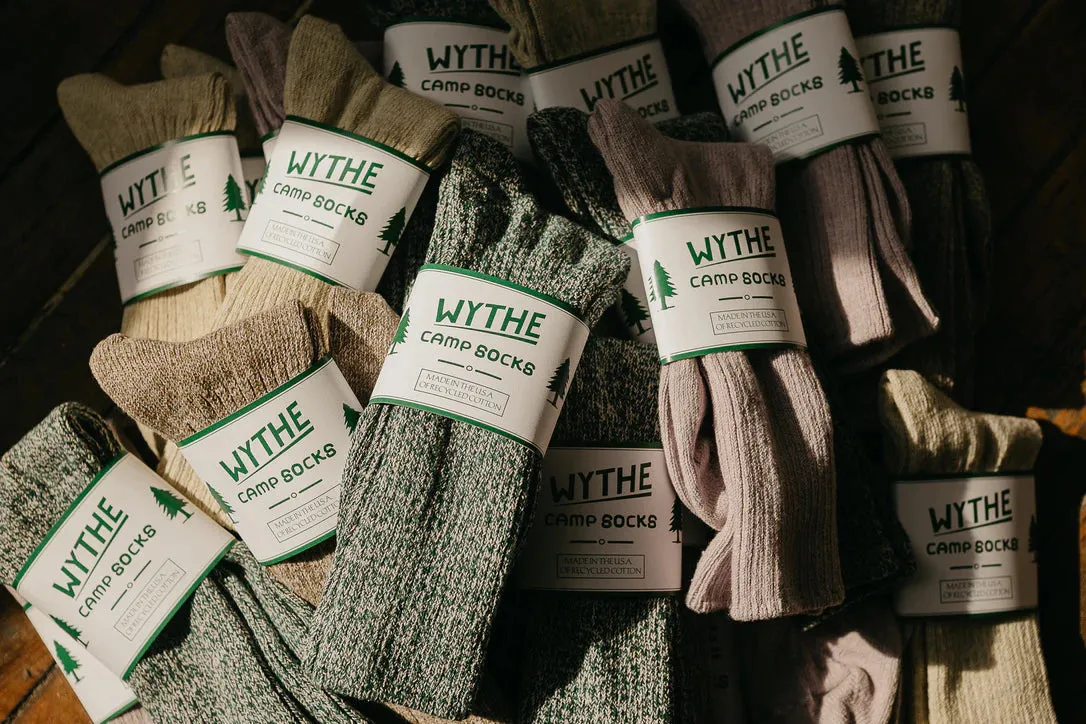 Wythe  - Recycled Cotton Camp Socks