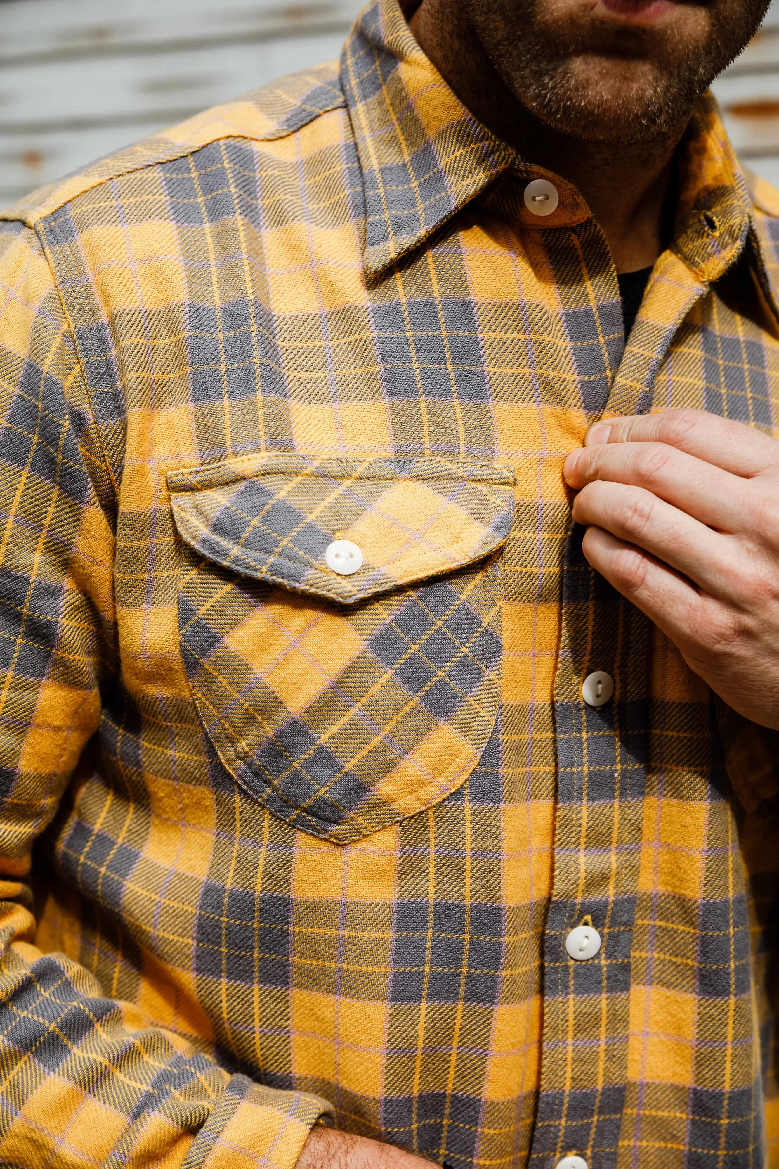 Wythe - Washed Flannel Workshirt - Daybreak