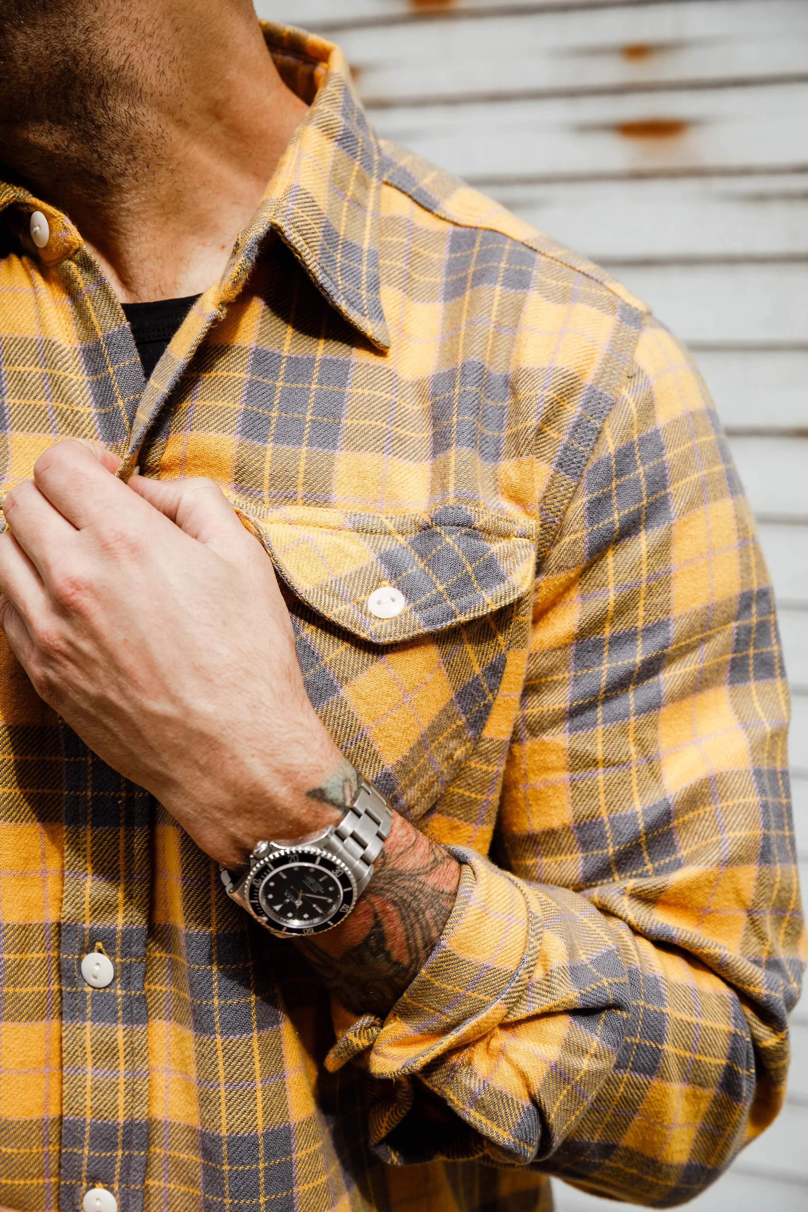 Wythe - Washed Flannel Workshirt - Daybreak