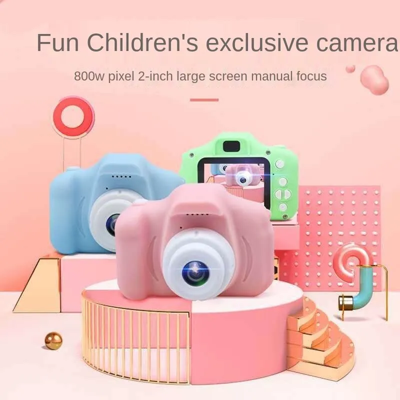 X2 Children's Camera 2.0-Inch Screen Children's Digital Camera Portable Cartoon SLR Camera