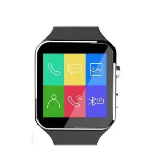 X6 Bluetooth Waterproof Smart Watch, Black