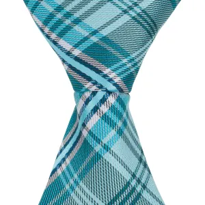 XB30 - Aqua Plaid - Varied Widths