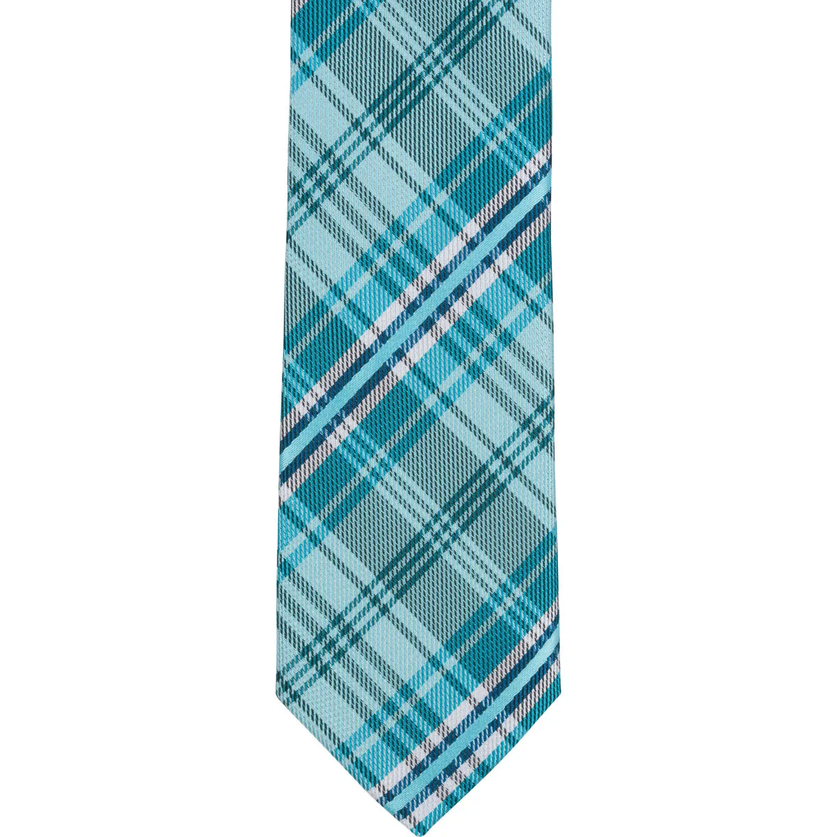 XB30 - Aqua Plaid - Varied Widths