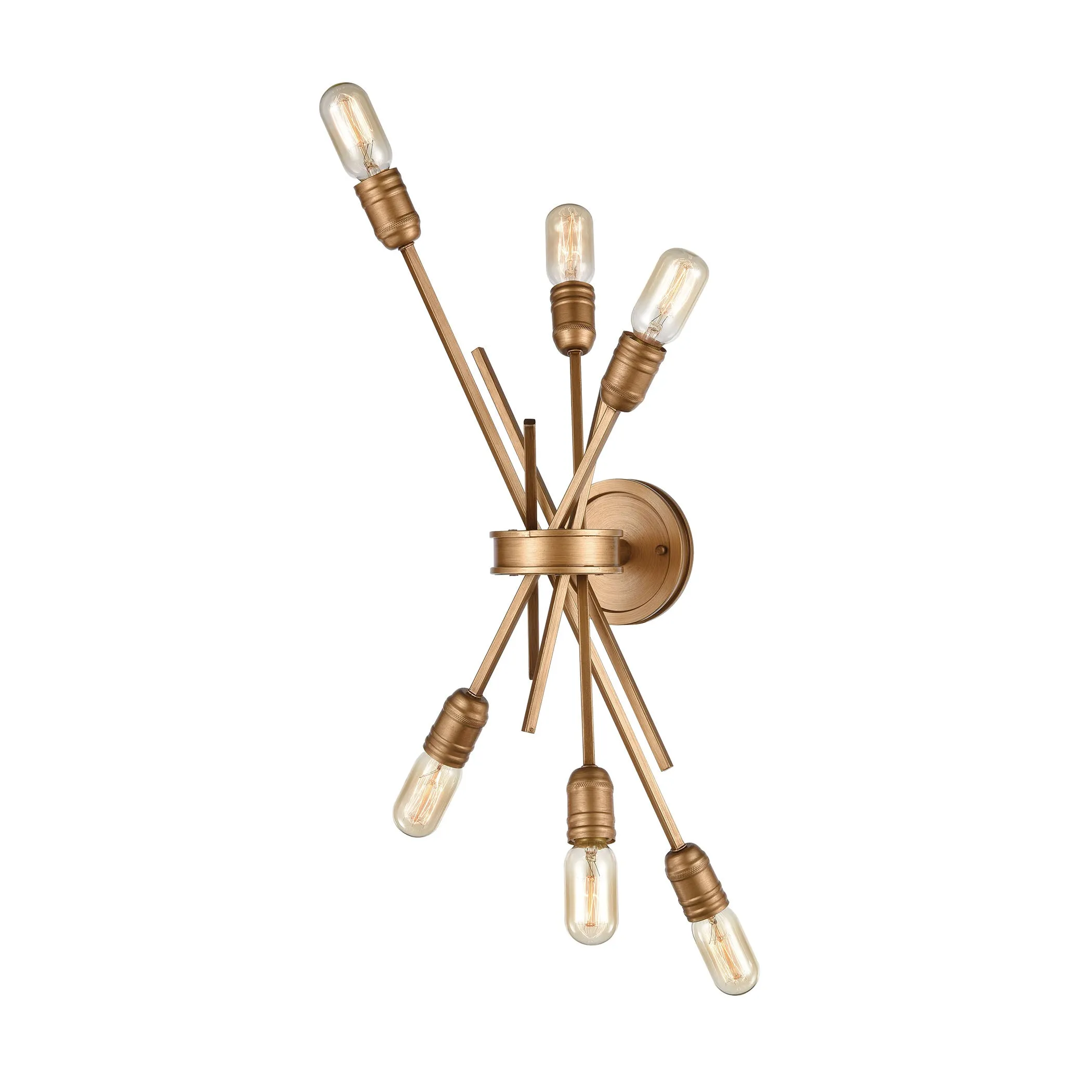 Xenia 28" 6 Light Sconce in Matte Gold