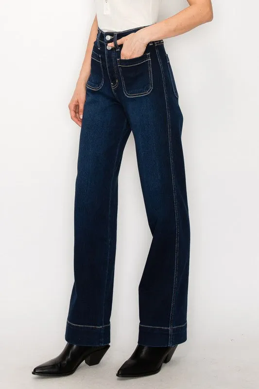 Ximena High Rise Modern Wide Jeans