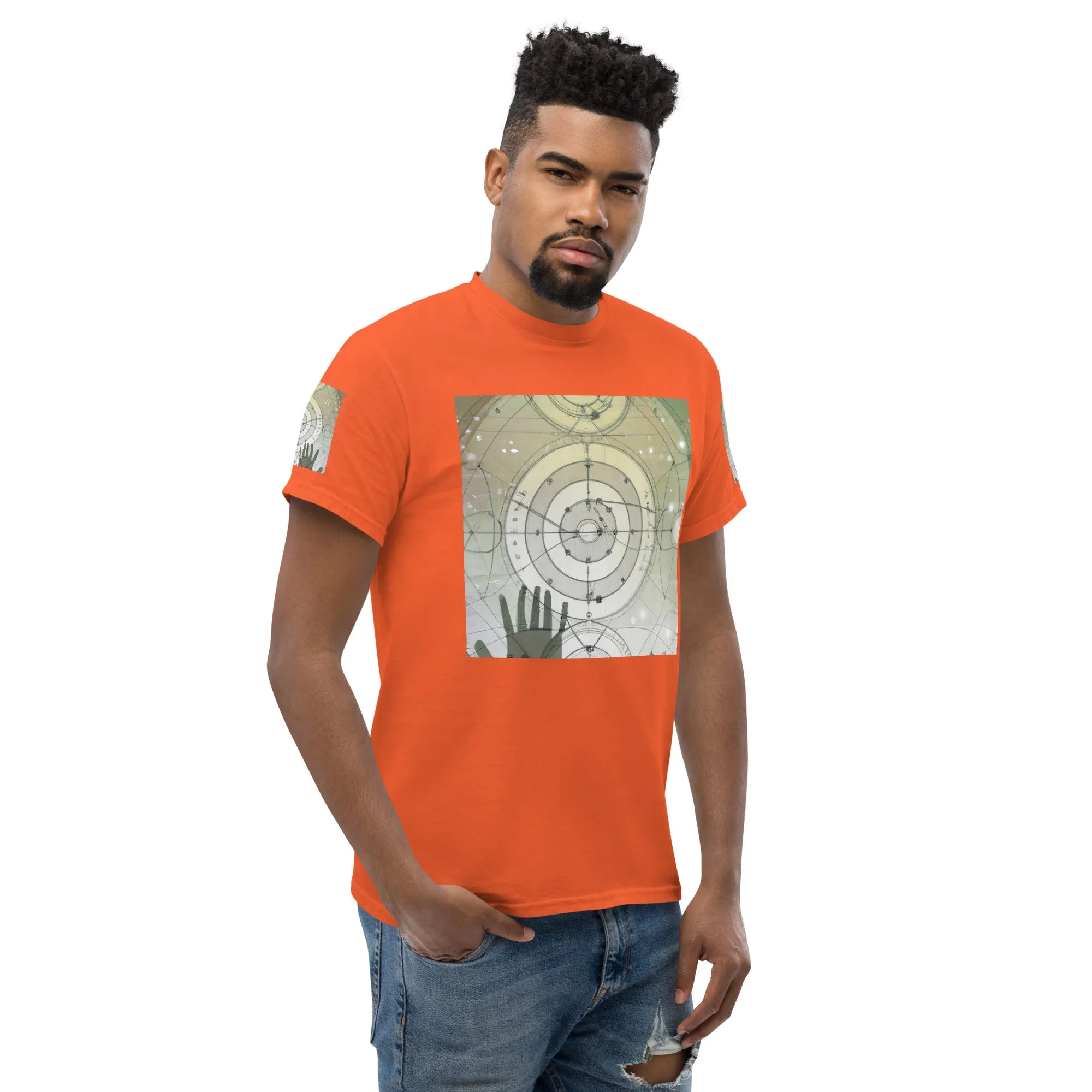 XL-5XL Men's Abstract Classic Tee