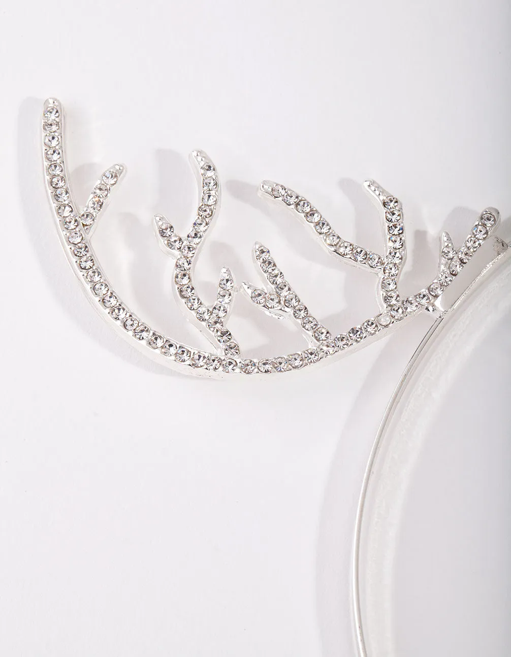 Xmas Diamante Antler Headband