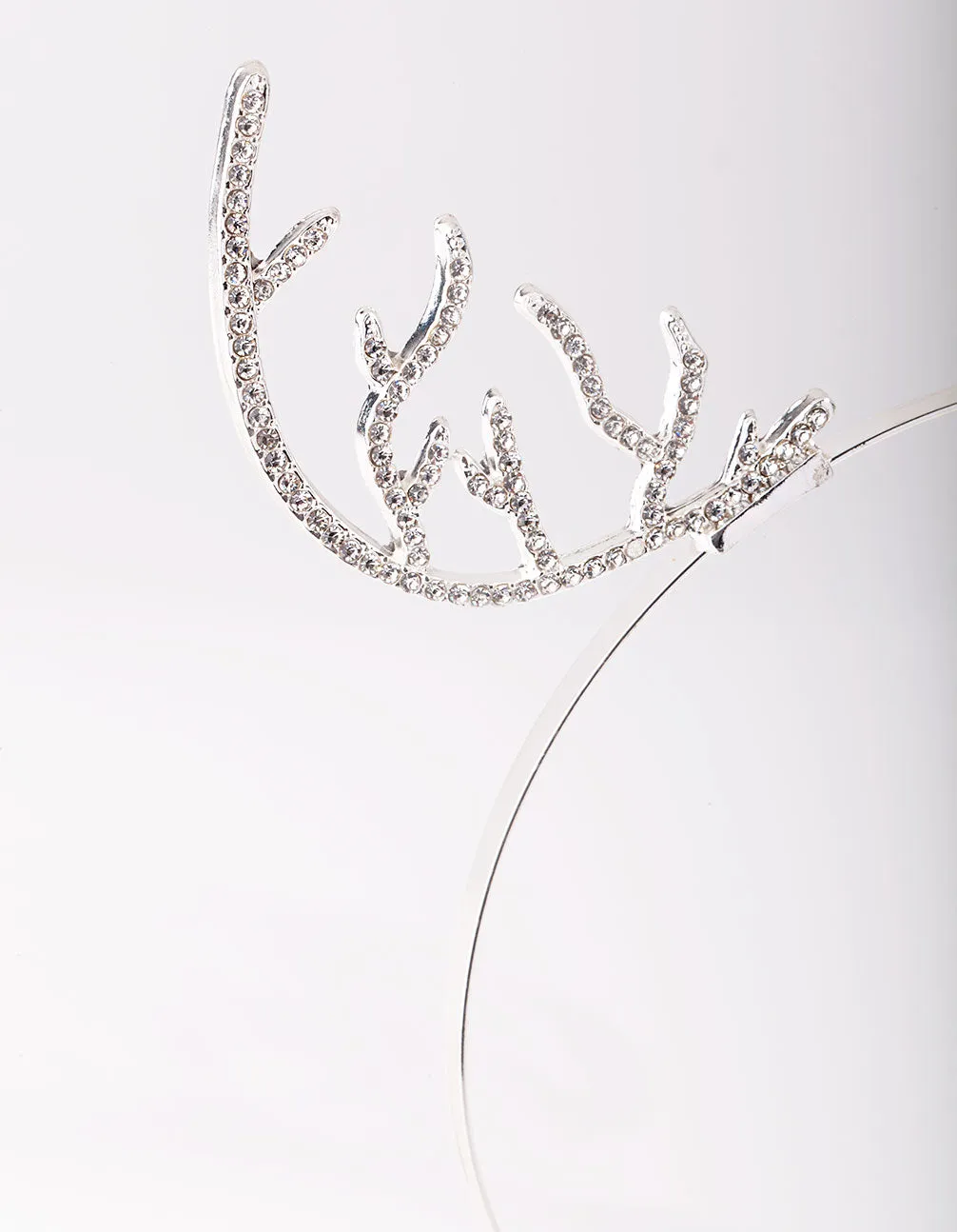 Xmas Diamante Antler Headband