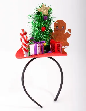 Xmas Fabric Gingerbread Man Party Headband