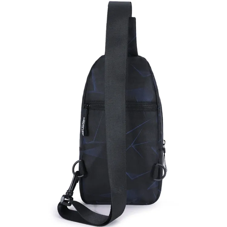 XQB990 Men Chest Bag Messenger Bag Oxford Cloth Sports Bag, Color: Camouflage Dark Blue