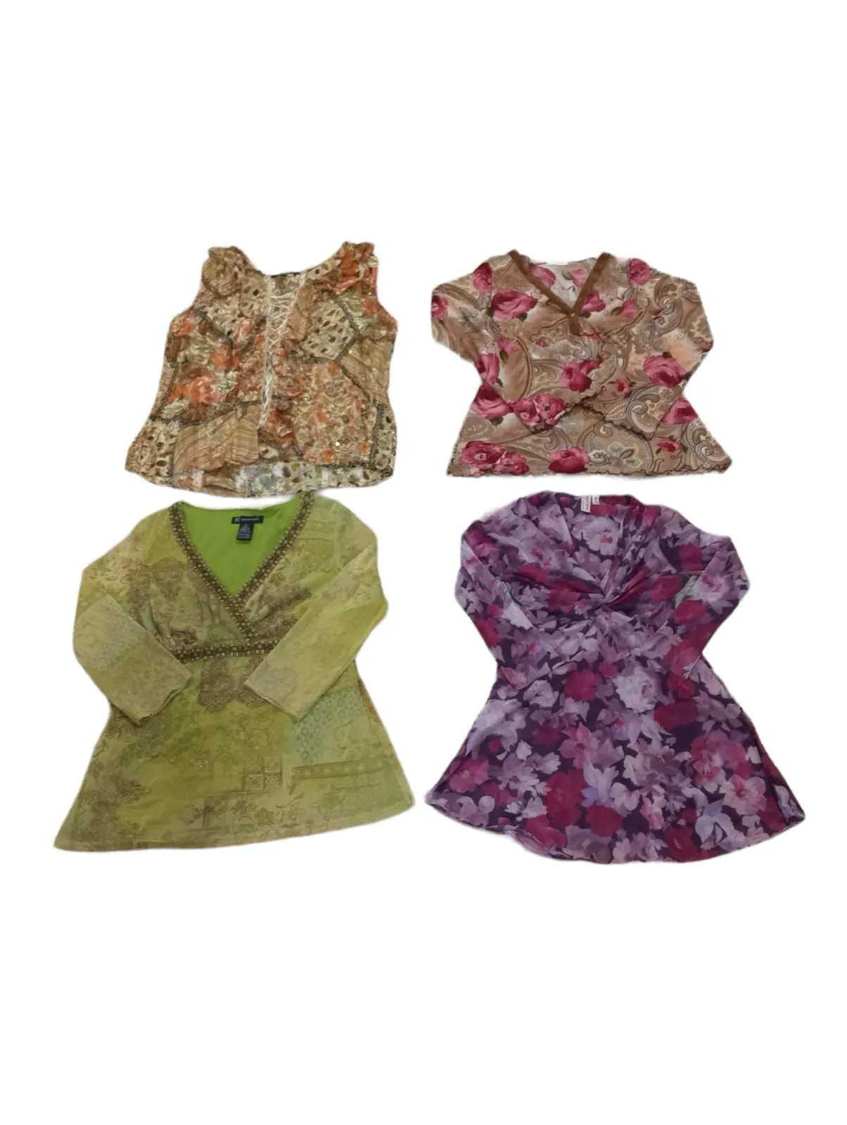 Y2k 2024 - Floral Blouses - 13 pcs