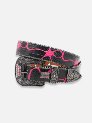 Y2K Black And Pink Belt