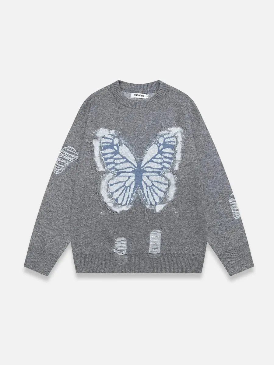 Y2K Butterfly Sweater