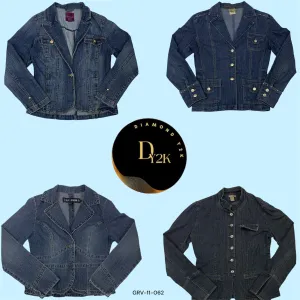 Y2K Denim Blazer Jacket – Iconic Vintage Style (GRV-11-062)