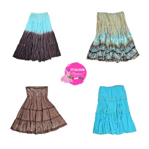 Y2K Embellished Cotton Fairy Core Skirts